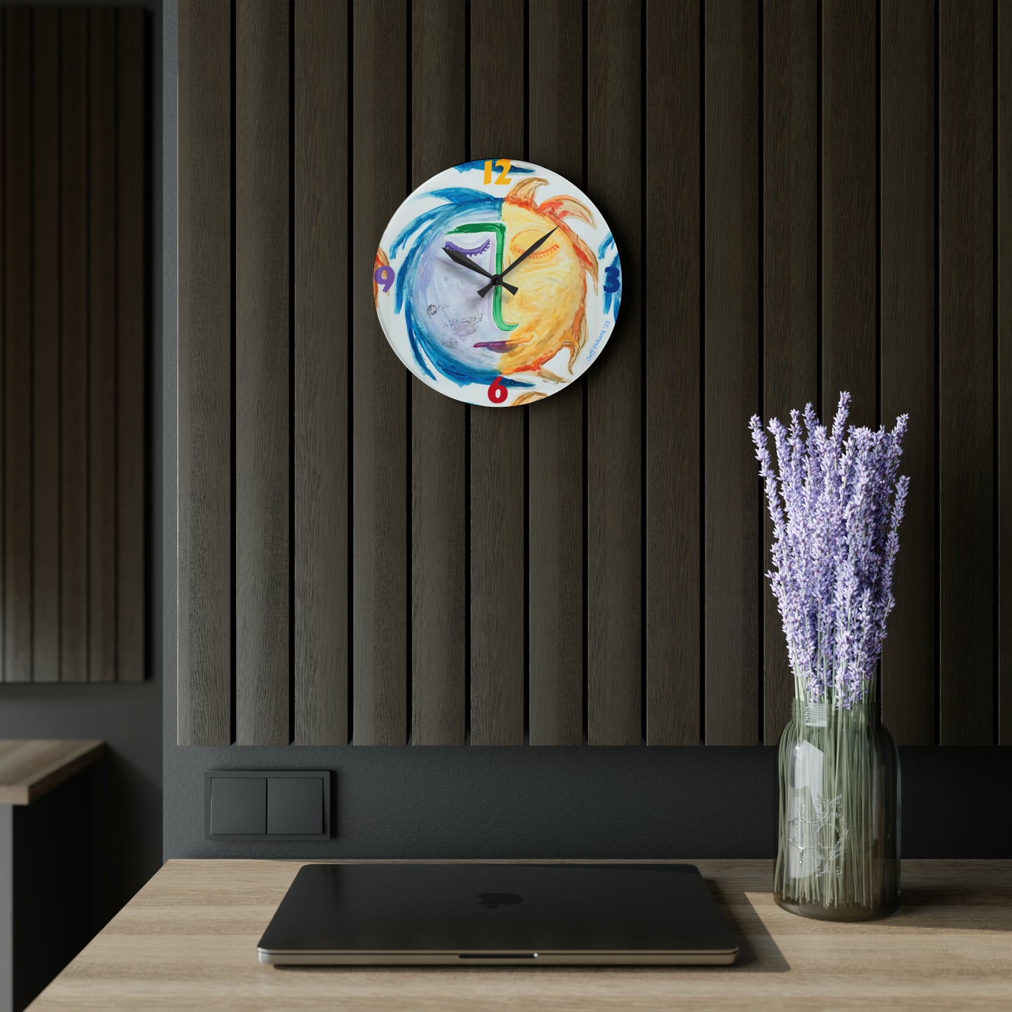 Sun & Moon Wall Clock