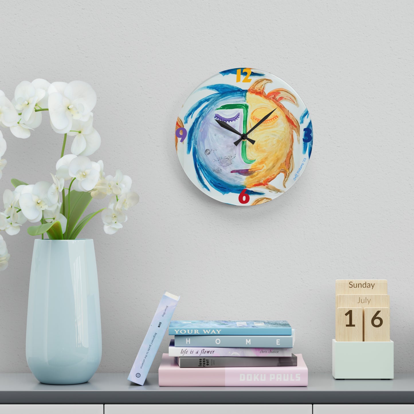 Sun & Moon Wall Clock