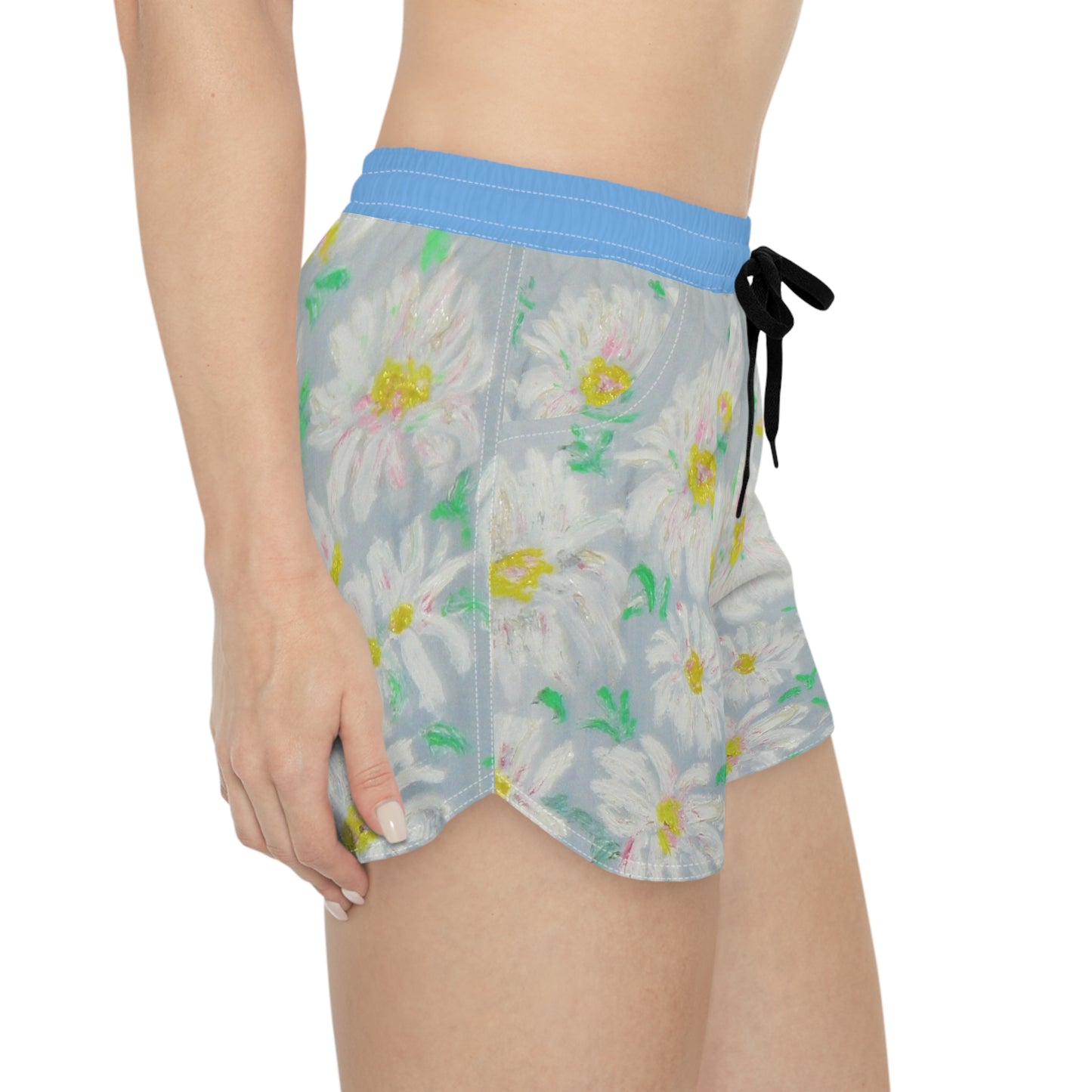 NEW - "White Daisies" Casual Shorts