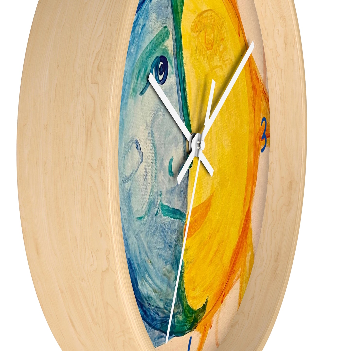 Happy Sun Moon Wall Clock