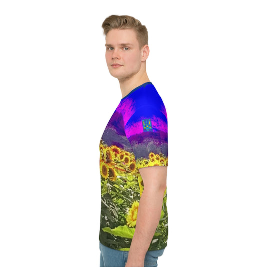 Slava Ukraine ~ Men's Sunflower T-shirt