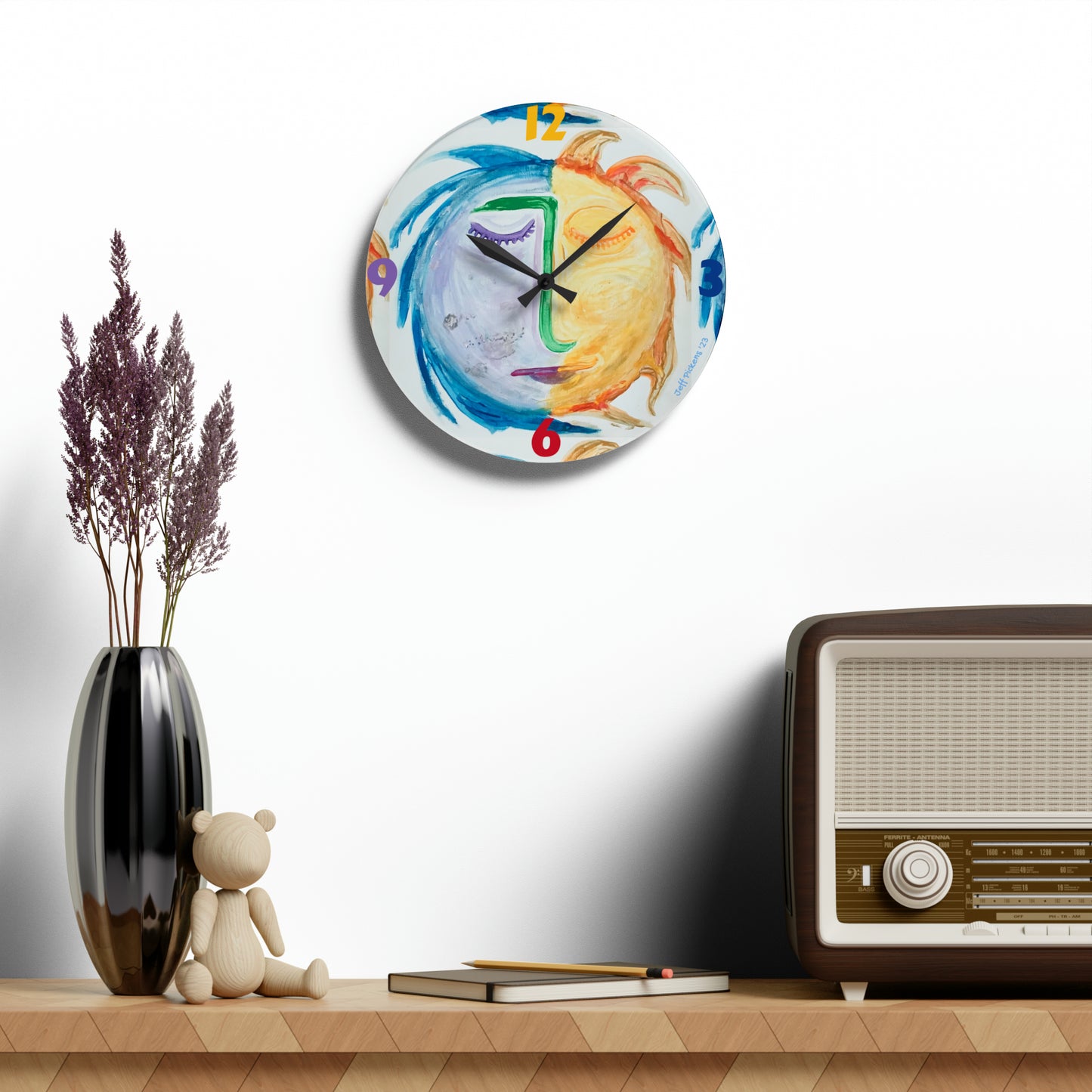 Sun & Moon Wall Clock