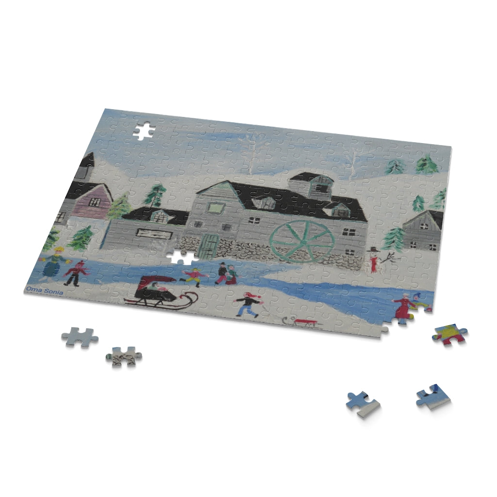 Oma Sonia Winter Landscape Jigsaw Puzzle