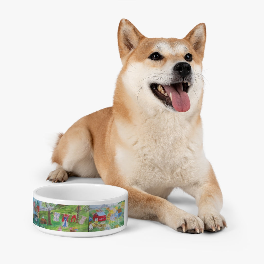 Oma Sonia Country Landscape Pet Bowl