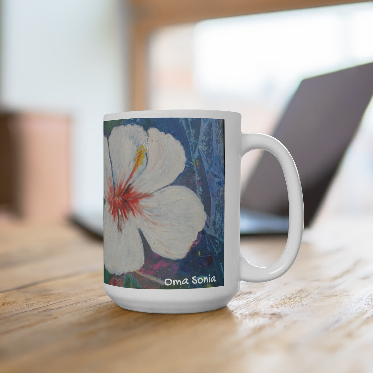 Oma Sonia Holocaust Survivor Artistic Floral Mug 15oz