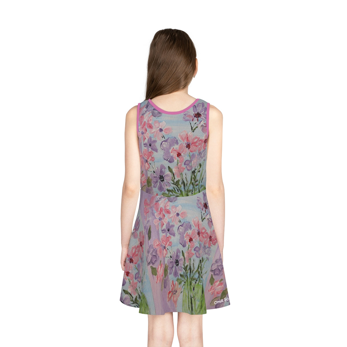 Girls' Sleeveless Floral Sundress