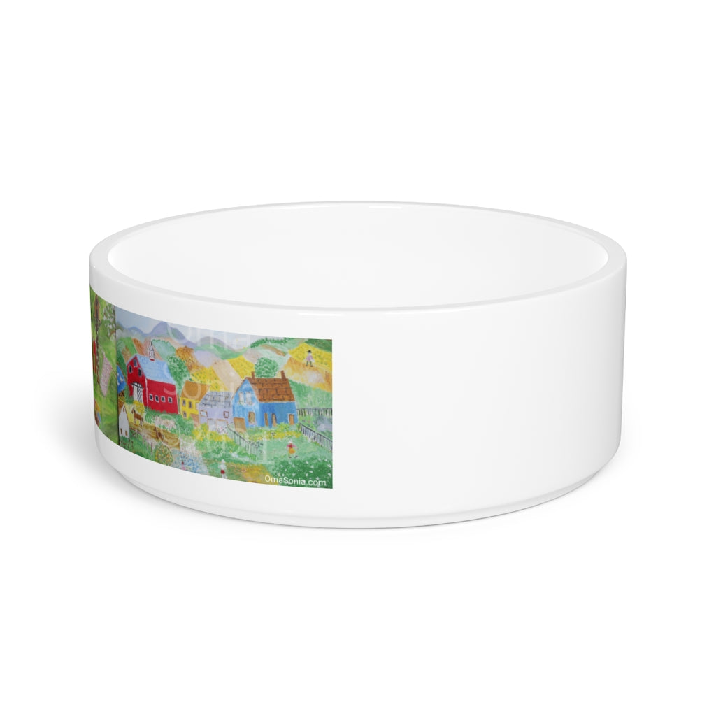 Oma Sonia Country Landscape Pet Bowl