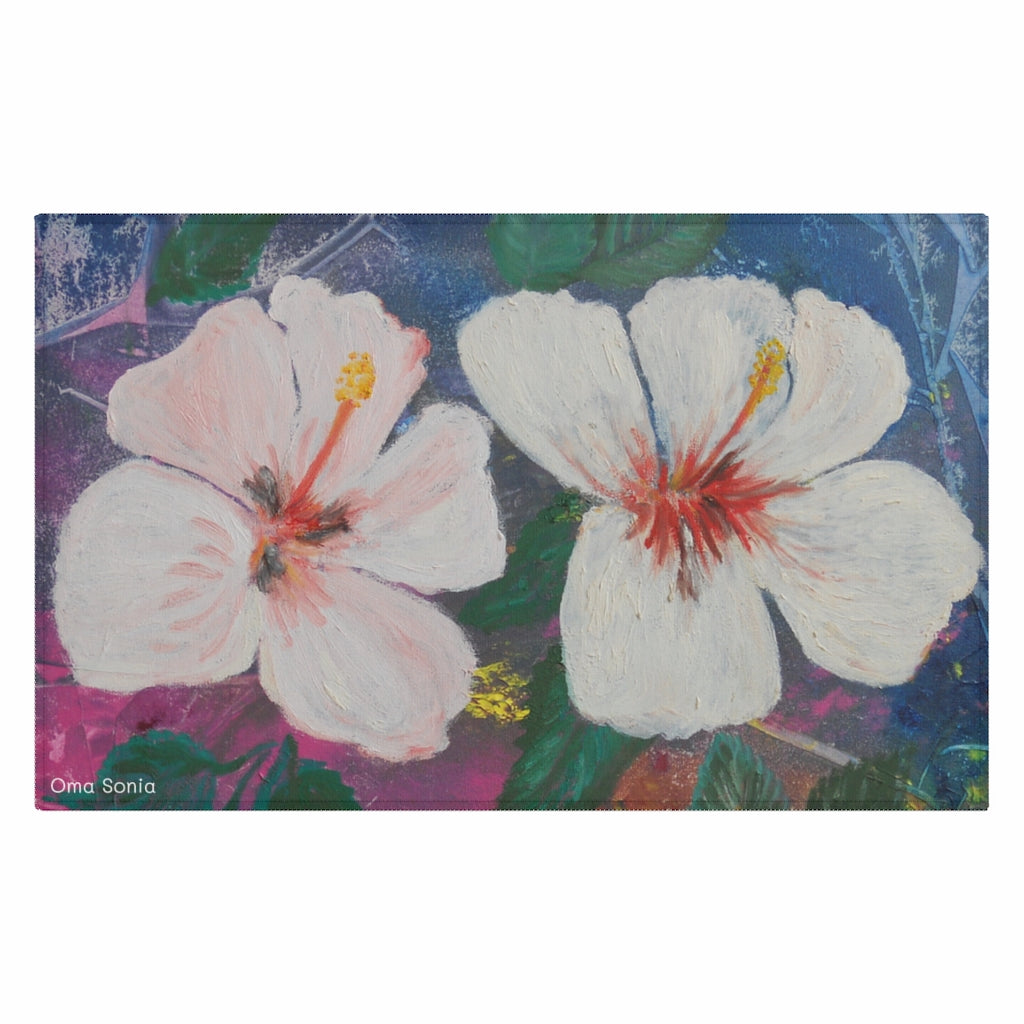 Brilliant Hibiscus Art Rug