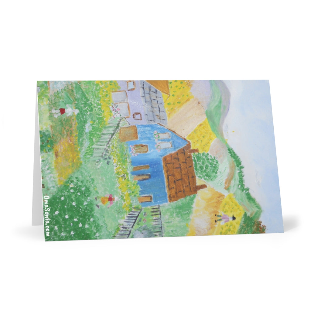 Country Farm Landscape Greeting Cards (8 pcs)