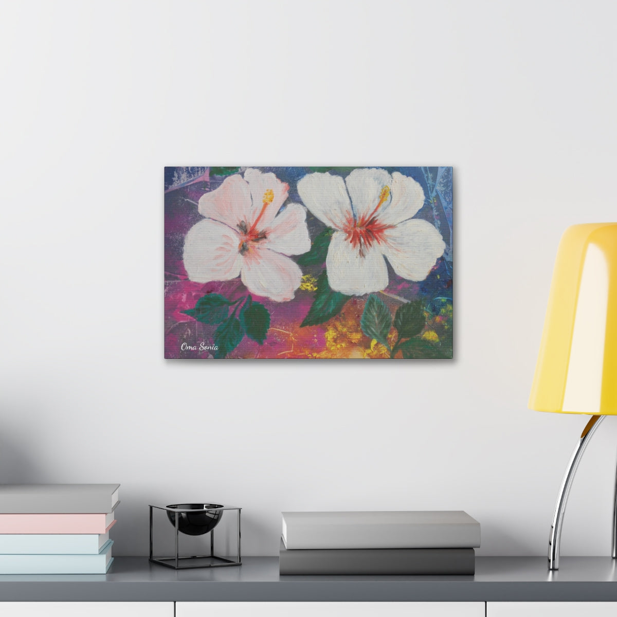 Brilliant Hibiscus on Canvas