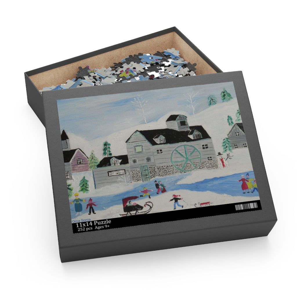 Oma Sonia Winter Landscape Jigsaw Puzzle