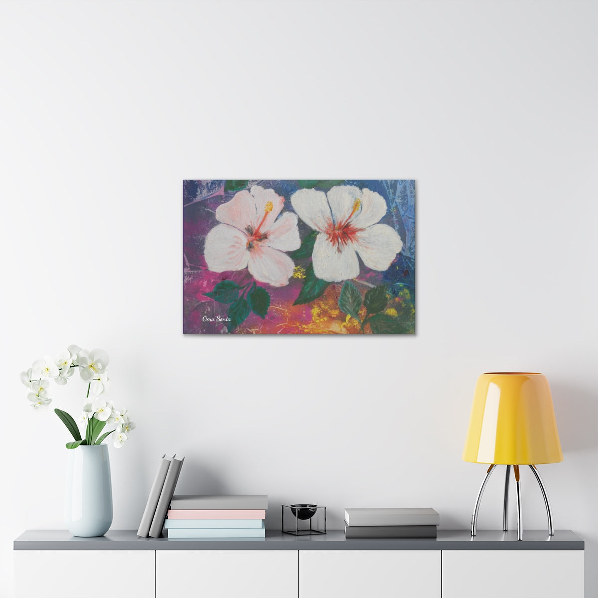 Brilliant Hibiscus on Canvas