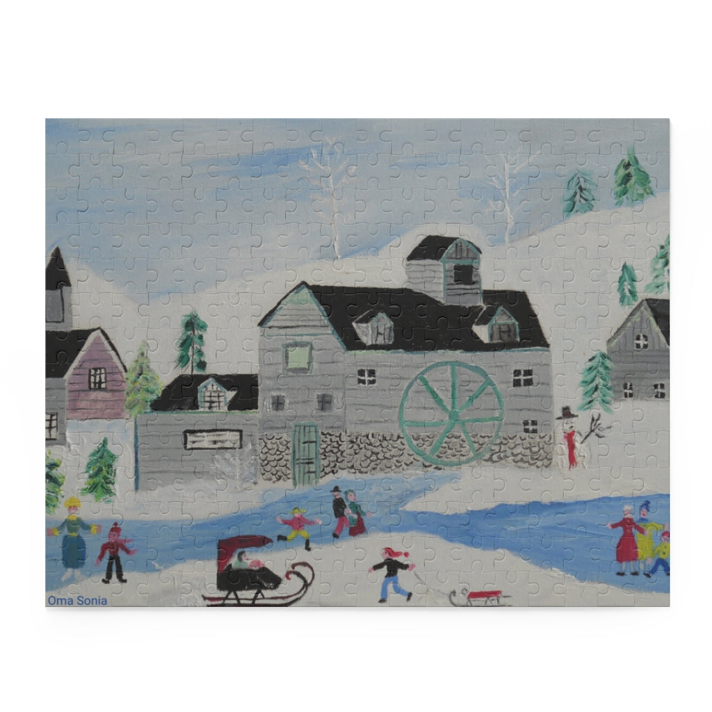 Oma Sonia Winter Landscape Jigsaw Puzzle