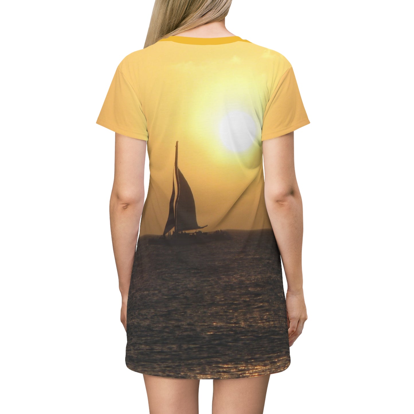 Donna Sky "Sail at Sunset" T-Shirt Dress