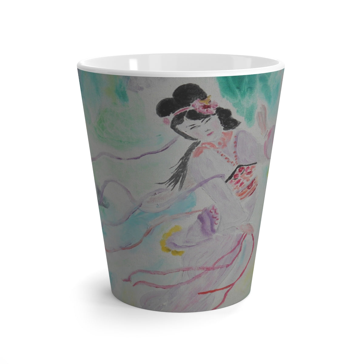 "Delicate Geisha" 12 oz Latte Mug