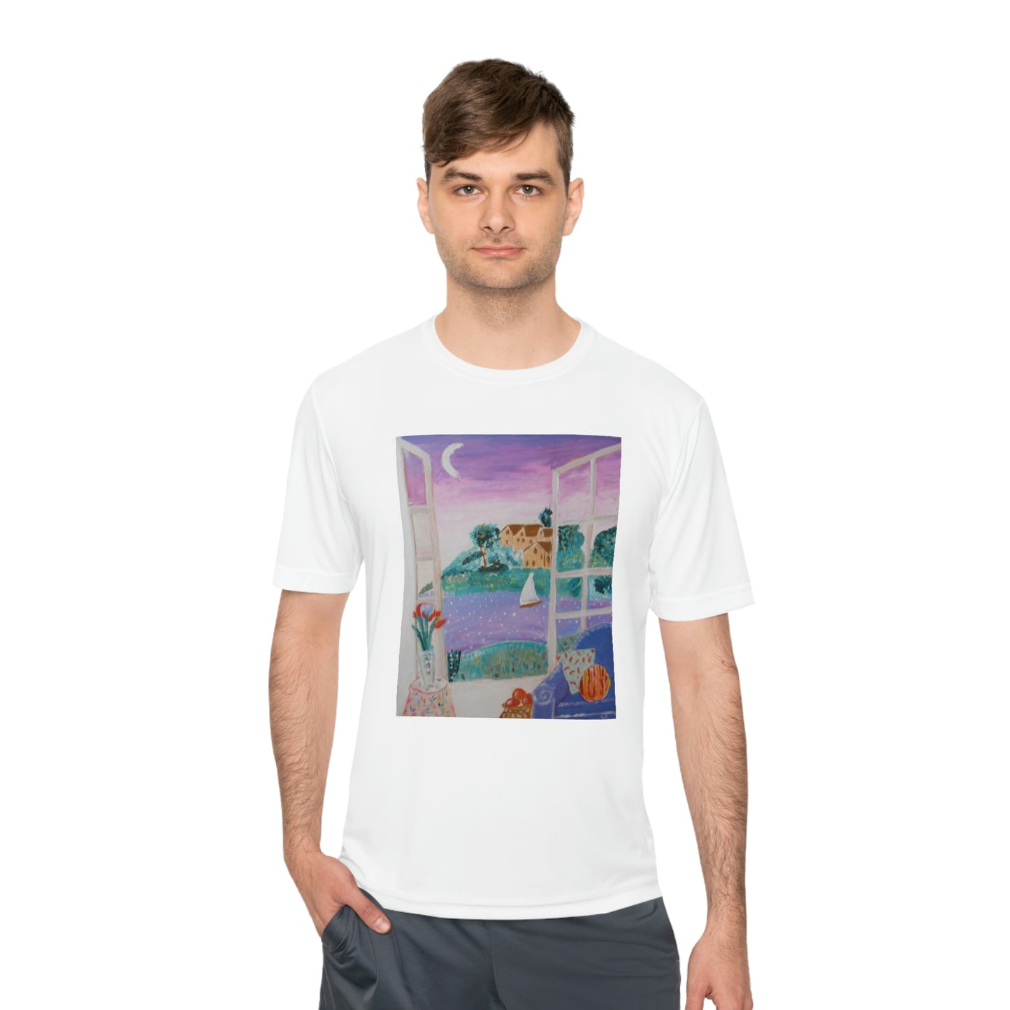 "Moonlight Sail" Moisture Wicking Tee