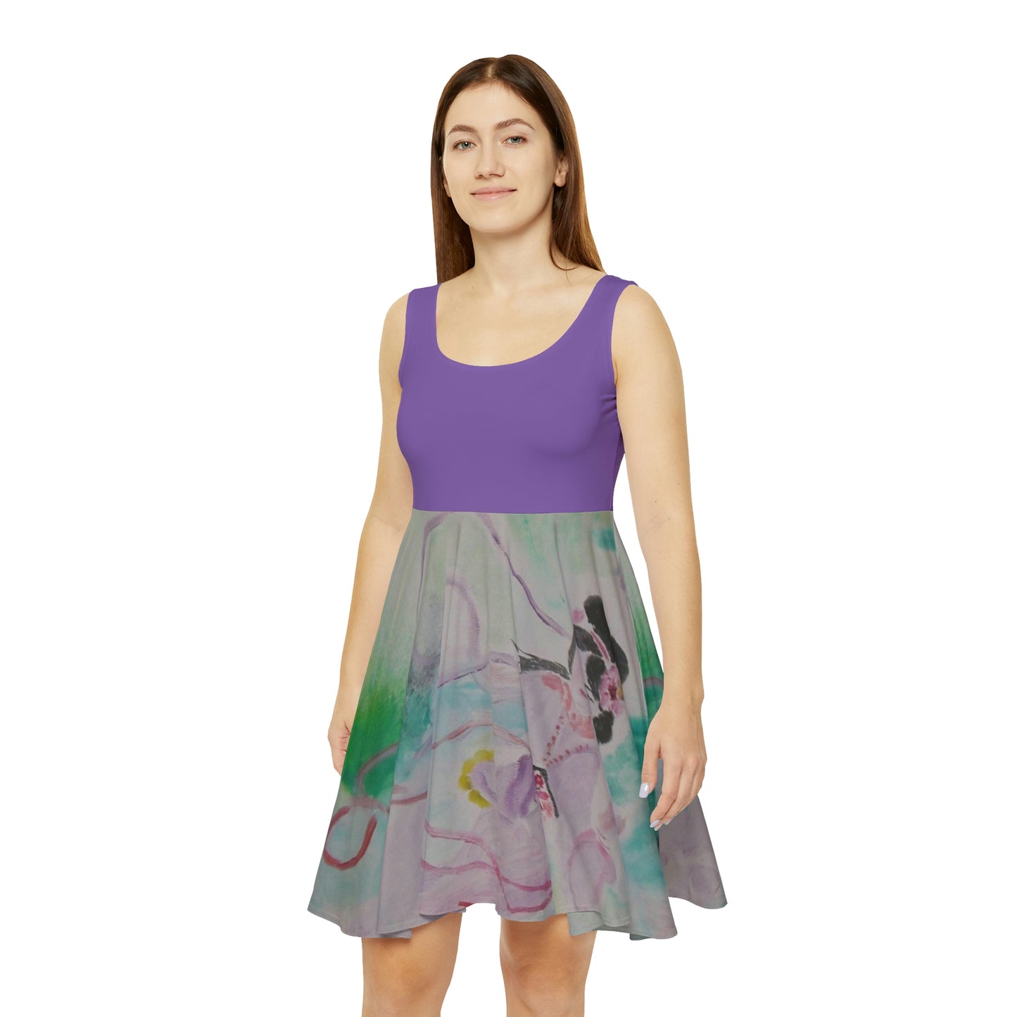 Delicate Geisha Purple top Dress
