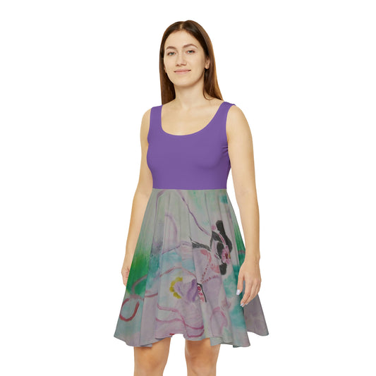 Delicate Geisha Purple top Dress