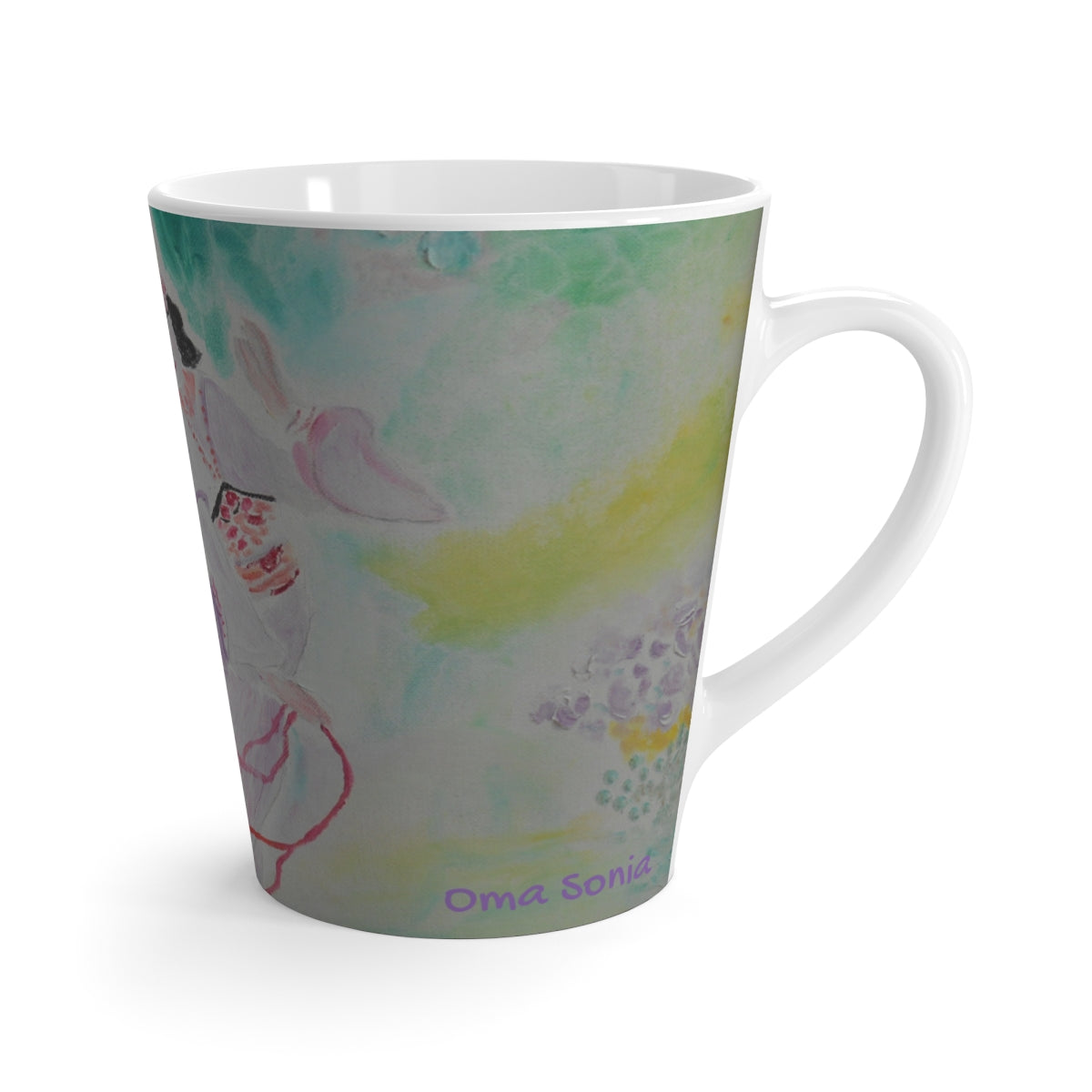 "Delicate Geisha" 12 oz Latte Mug