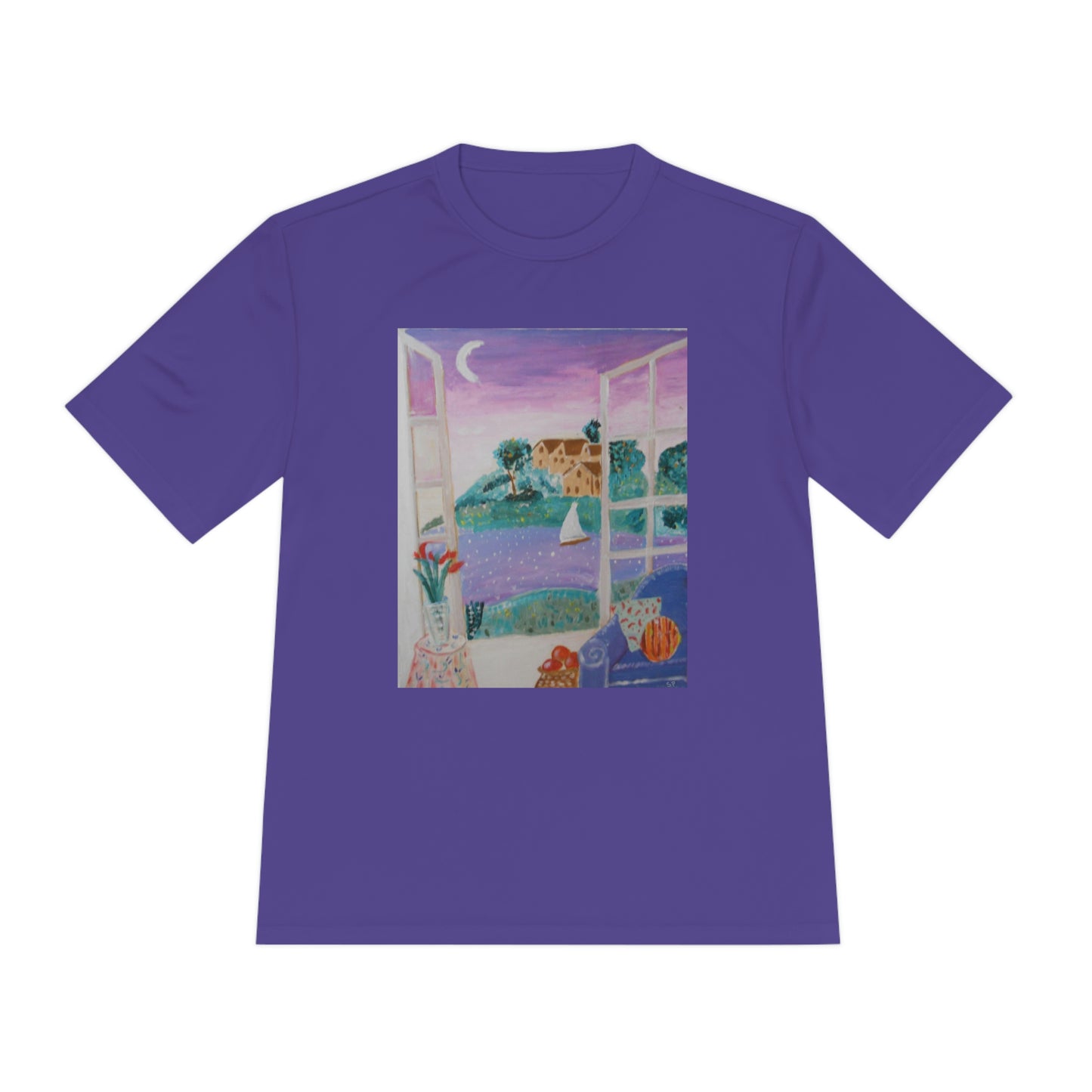 "Moonlight Sail" Moisture Wicking Tee