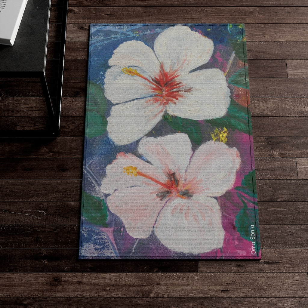 Brilliant Hibiscus Art Rug