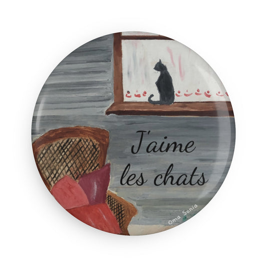 Oma Sonia "I Love Cats" Magnet