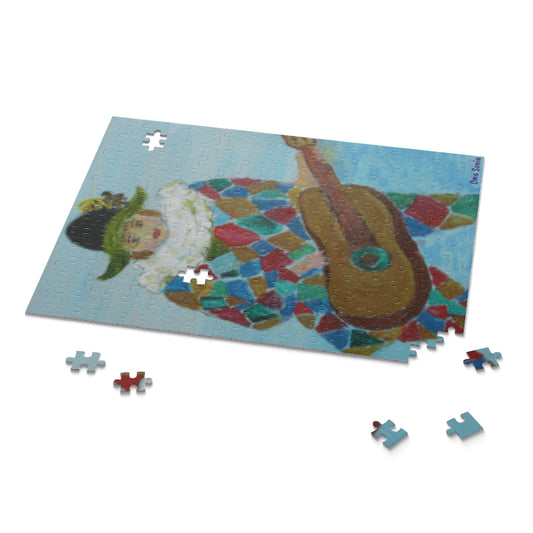 Oma Sonia "Harlequin Plays Guitar" 252-piece Jigsaw Puzzle