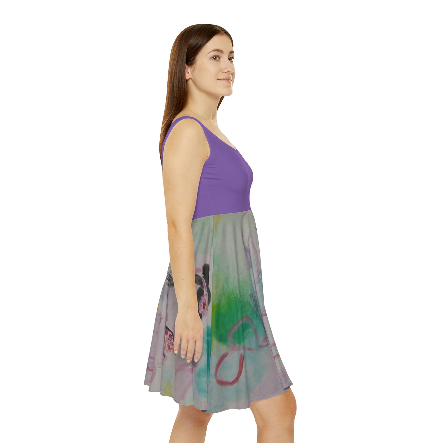 Delicate Geisha Purple top Dress