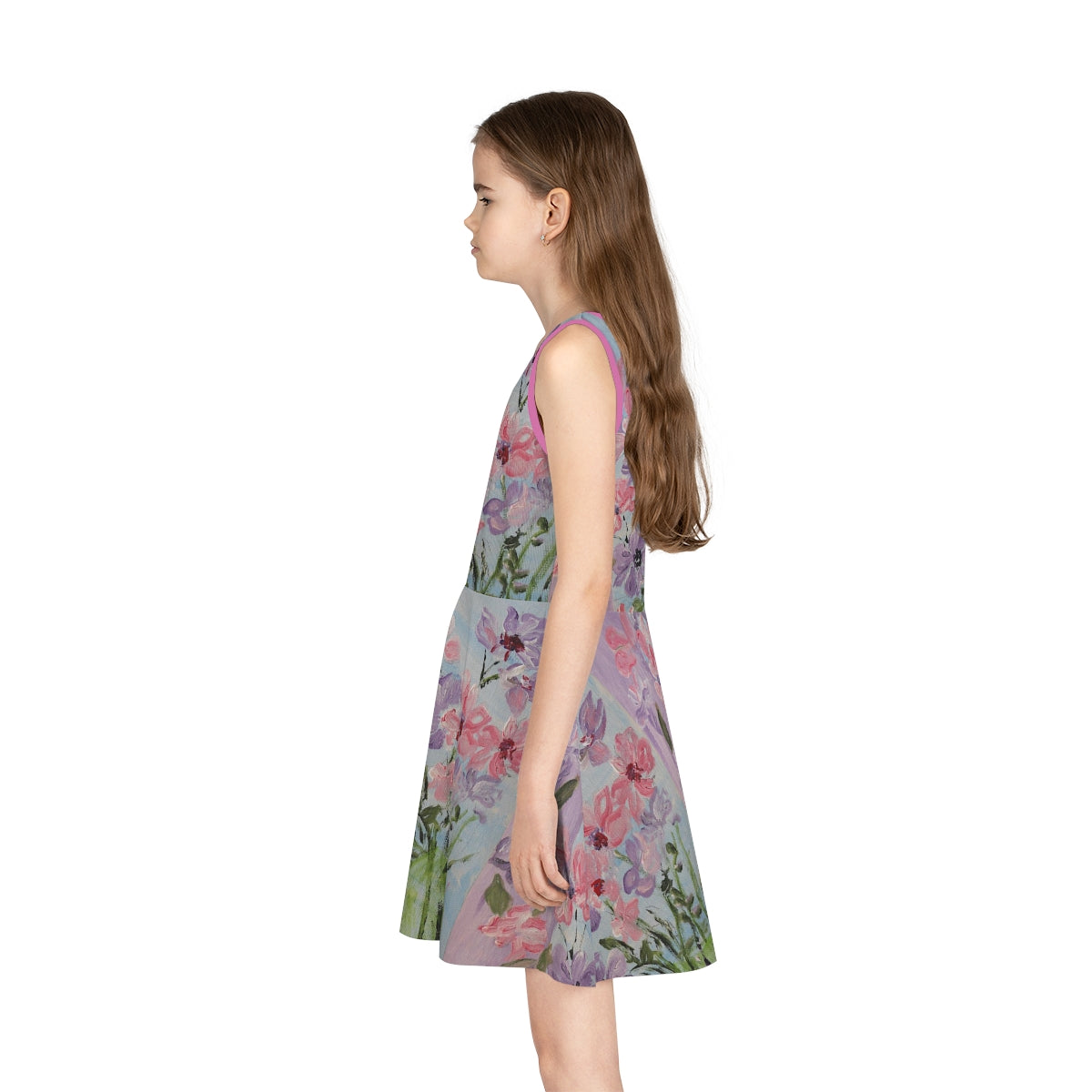 Girls' Sleeveless Floral Sundress