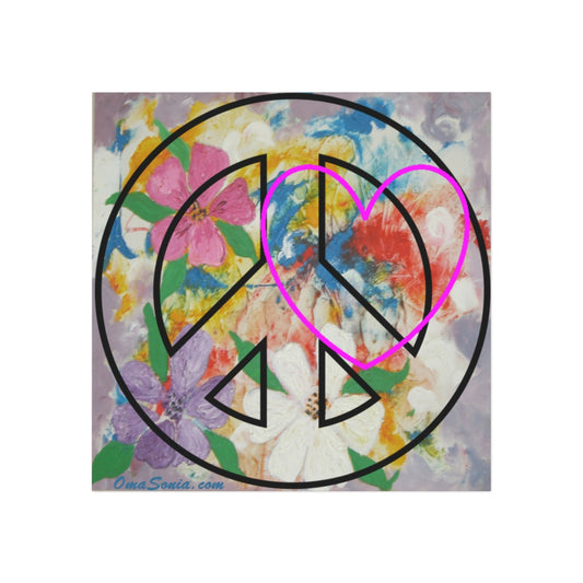 Peace Love Flowers - Oma Sonia Magnet
