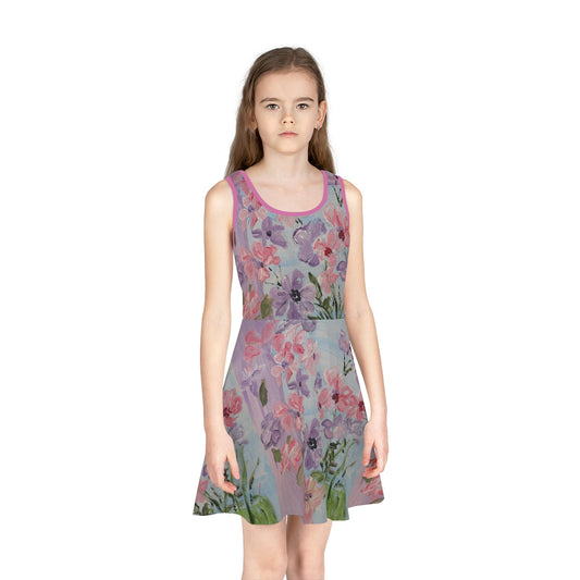 Girls' Sleeveless Floral Sundress