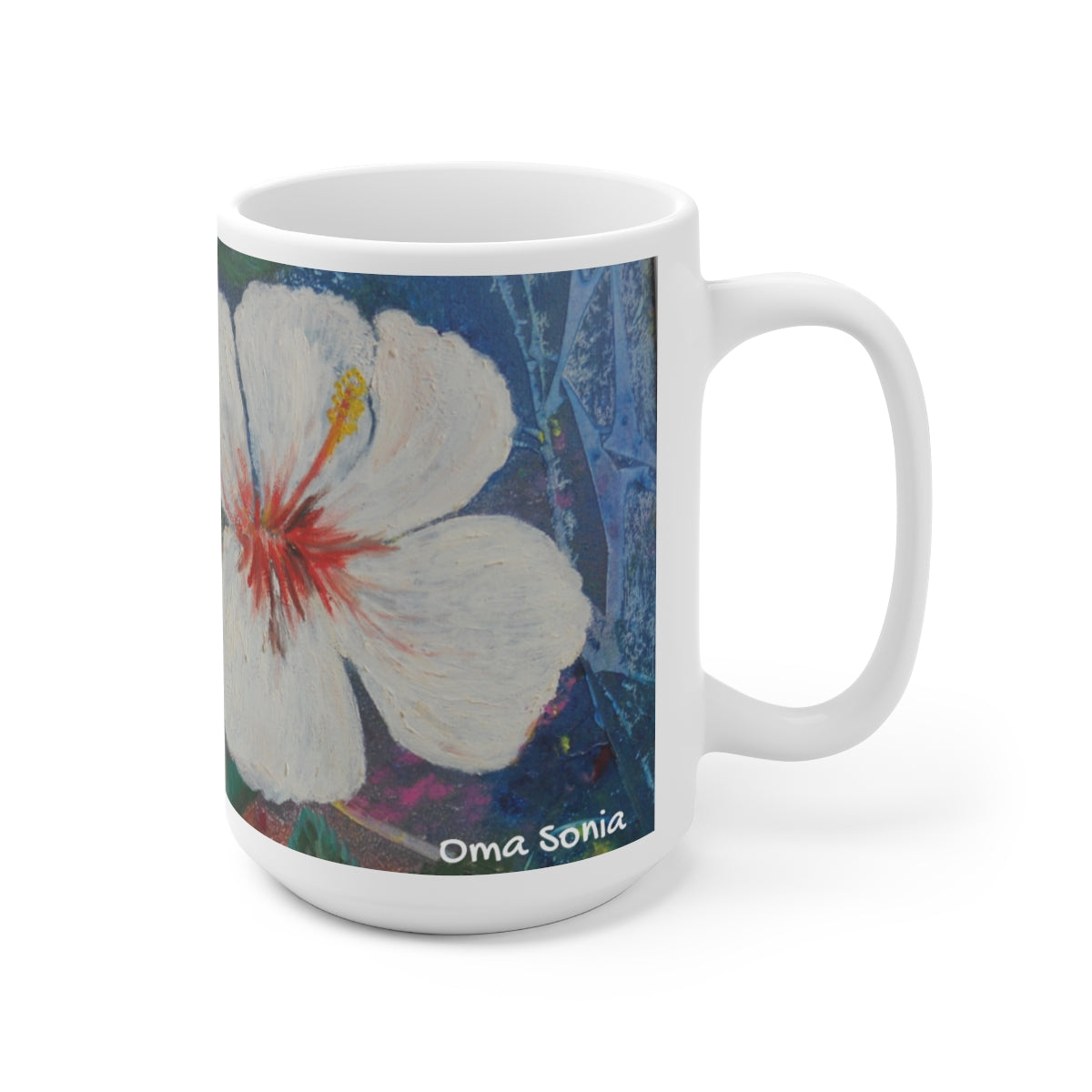 Oma Sonia Holocaust Survivor Artistic Floral Mug 15oz