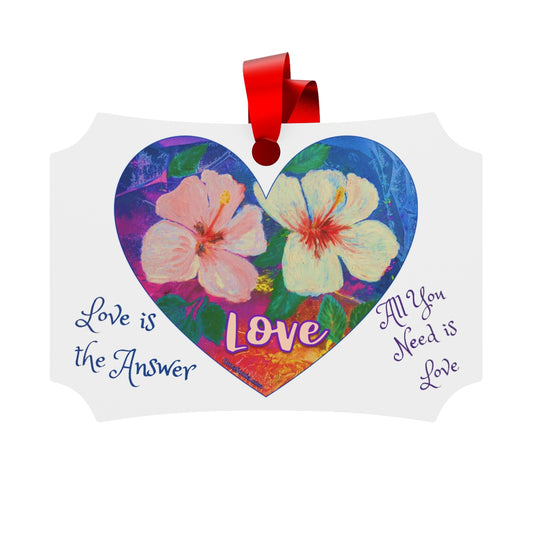 Ornament  "Brilliant Hibiscus" LOVE