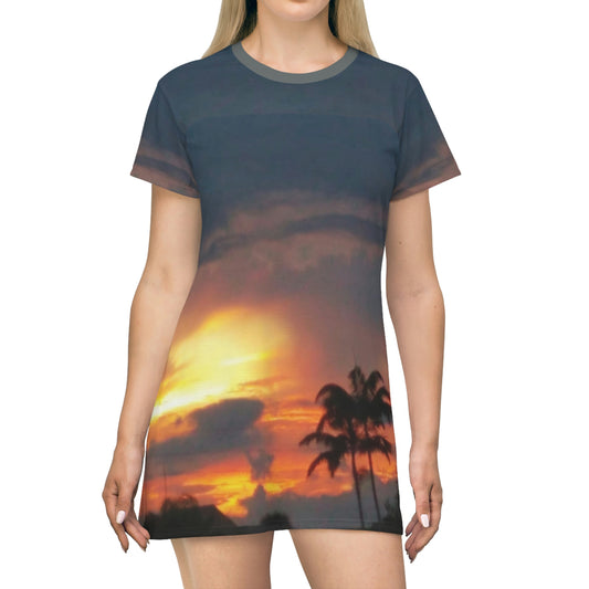 Donna Sky Sunset T-Shirt Dress